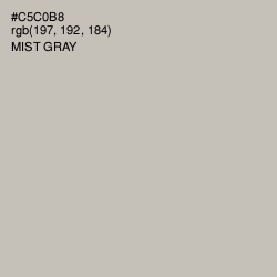 #C5C0B8 - Mist Gray Color Image
